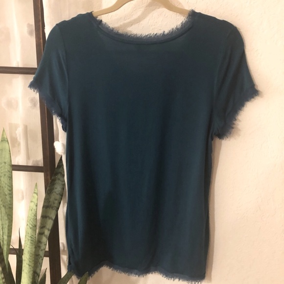 ANN TAYLOR EYELASH TRIM SHORT SLEEVE TOP - Picture 3 of 3
